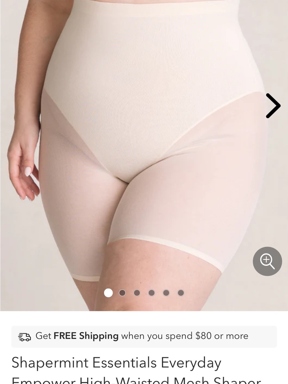 Shapermint High-Waist Shaping Briefs in Nude